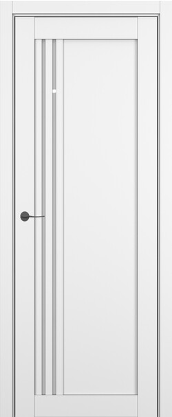 Межкомнатная дверь  Zadoor S S22 ДО, массив + МДФ, Полипропилен RENOLIT, 800*2000, Цвет: Белый матовый, Pure White