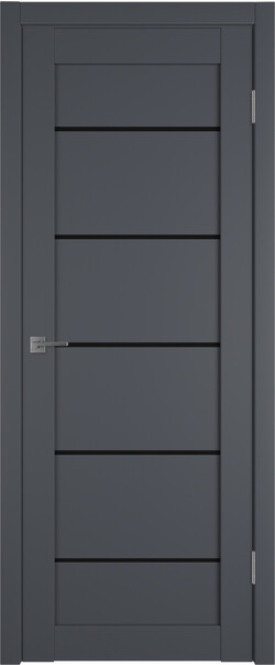 Межкомнатная дверь  Emalex E27 ДО, массив + МДФ, экошпон (полипропилен), 800*2000, Цвет: Onyx, black gloss