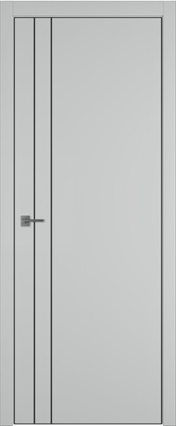 Межкомнатная дверь  Urban  2 V, МДФ + ХДФ, экошпон (полипропилен), 800*2000, Цвет: Steel, нет