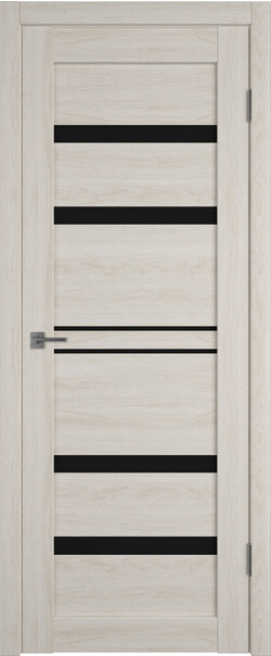 Межкомнатная дверь  Atum Pro  Х26 Black Gloss, массив + МДФ, экошпон+защитный лак, 800*2000, Цвет: Scansom Oak, black gloss
