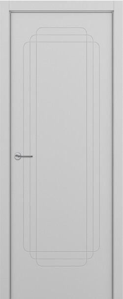 Межкомнатная дверь  ART Lite Realta ДГ, массив + МДФ, эмаль, 800*2000, Цвет: Светло-серая эмаль RAL 7047, нет