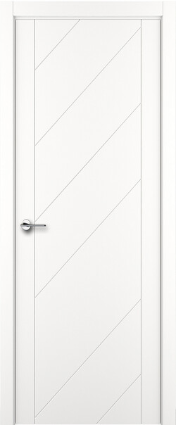 Межкомнатная дверь  ART Lite Diagonale ДГ, массив + МДФ, эмаль, 800*2000, Цвет: Белая эмаль, нет