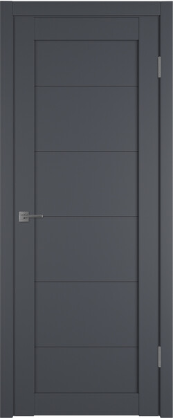 Межкомнатная дверь  Emalex E32 ДГ, массив + МДФ, экошпон (полипропилен), 800*2000, Цвет: Onyx, нет