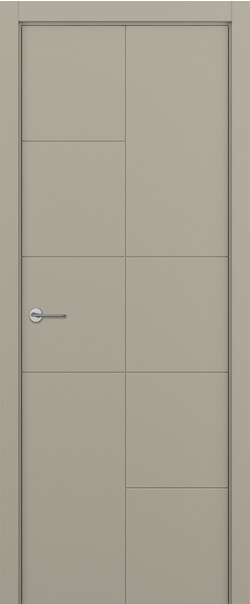 Межкомнатная дверь  ART Lite Chocolate ДГ, массив + МДФ, эмаль, 800*2000, Цвет: Серый шелк эмаль RAL 7044, нет