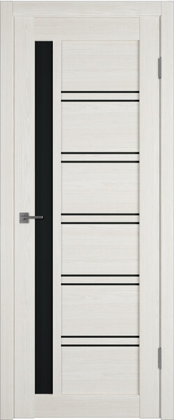 Межкомнатная дверь  Atum Pro  Х38 Black Gloss, массив + МДФ, экошпон+защитный лак, 800*2000, Цвет: Artic Oak, black gloss