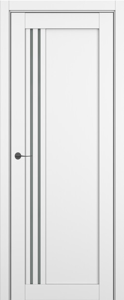 Межкомнатная дверь  Zadoor S S22 ДО, массив + МДФ, Полипропилен RENOLIT, 800*2000, Цвет: Белый матовый, мателюкс матовое