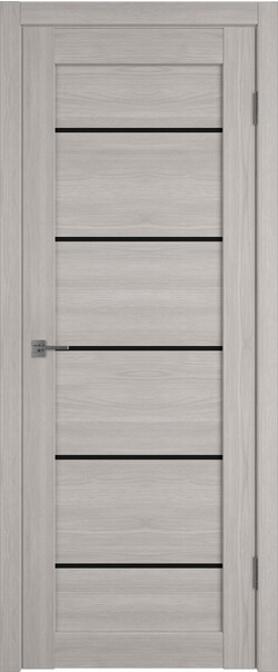 Межкомнатная дверь  Atum Pro  Х27 Black Gloss, массив + МДФ, экошпон+защитный лак, 800*2000, Цвет: Stone Oak, black gloss