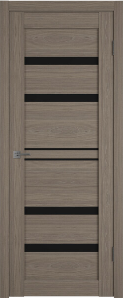 Межкомнатная дверь  Atum Pro  Х26 Black Gloss, массив + МДФ, экошпон+защитный лак, 800*2000, Цвет: Brun oak, black gloss