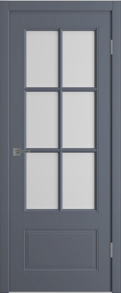 Межкомнатная дверь  Winter Моника 2 ДО, массив + МДФ, эмаль, 800*2000, Цвет: Графит эмаль, мателюкс