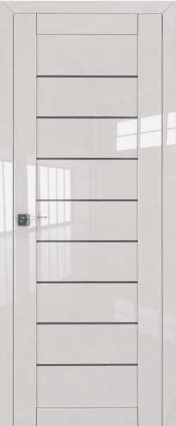 Межкомнатная дверь  PROFILDOORS, L 71L, массив + МДФ, глянец, 800*2000, Цвет: Магнолия люкс, мателюкс графит