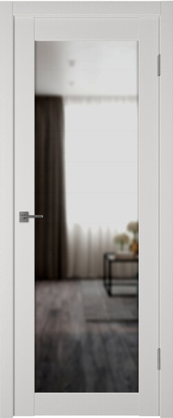 Межкомнатная дверь  Atum Pro  Х32 Reflex | Slate, массив + МДФ, экошпон+защитный лак, 800*2000, Цвет: Milky White, зеркало