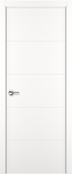 Межкомнатная дверь  ART Lite Groove ДГ, массив + МДФ, эмаль, 800*2000, Цвет: Белая эмаль, нет