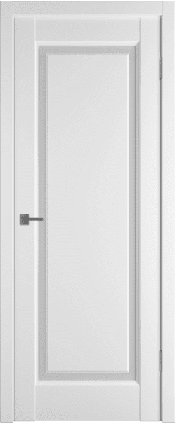 Межкомнатная дверь  Emalex Elegant 1 ДО, массив + МДФ, экошпон (полипропилен), 800*2000, Цвет: Ice, Fly White cloud