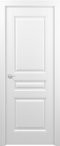 Межкомнатная дверь  АртКлассик Ампир ДГ ART Classic Т3, массив + МДФ, Эмаль+лак, 800*2000, Цвет: Белая эмаль, нет