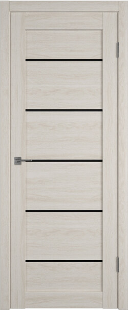 Межкомнатная дверь  Atum Pro  Х27 Black Gloss, массив + МДФ, экошпон+защитный лак, 800*2000, Цвет: Scansom Oak, black gloss