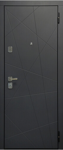Входная дверь  Сталлер TR 4, 860*2050, 90 мм, снаружи мдф 8мм, покрытие пвх, Цвет Графит