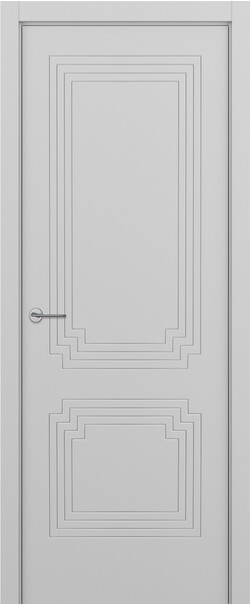 Межкомнатная дверь  ART Lite Венеция-3 ДГ, массив + МДФ, эмаль, 800*2000, Цвет: Светло-серая эмаль RAL 7047, нет