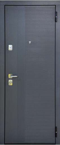 Входная дверь  Сталлер TR 5, 860*2050, 90 мм, снаружи мдф 8мм, покрытие пвх, Цвет ZB 856-2 Грей