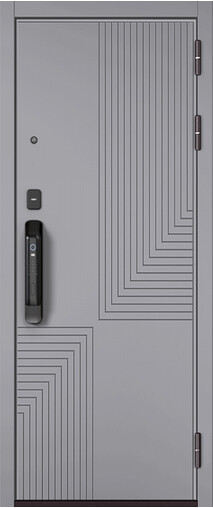 Входная дверь  Торэкс S1 CITY SMART, 860*2050, 100 мм, снаружи мдф 10мм, покрытие пвх, Цвет Гриджио
