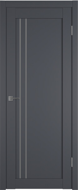 Межкомнатная дверь  Emalex E33 ДО, массив + МДФ, экошпон (полипропилен), 800*2000, Цвет: Onyx, Dark cloud