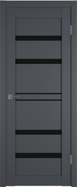 Межкомнатная дверь  Emalex E26 ДО, массив + МДФ, экошпон (полипропилен), 800*2000, Цвет: Onyx, black gloss