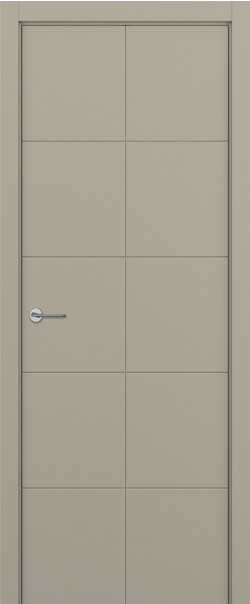 Межкомнатная дверь  ART Lite Quadratto ДГ, массив + МДФ, эмаль, 800*2000, Цвет: Серый шелк эмаль RAL 7044, нет