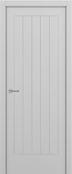 Межкомнатная дверь  ART Lite Galera ДГ, массив + МДФ, эмаль, 800*2000, Цвет: Светло-серая эмаль RAL 7047, нет