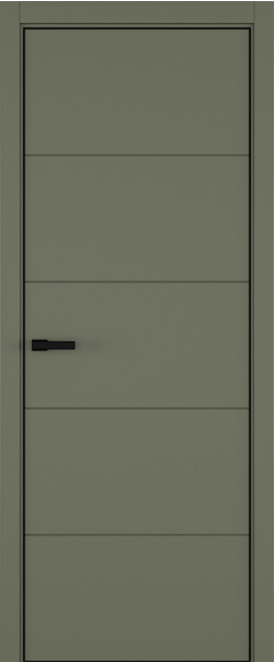 Межкомнатная дверь  ART Lite Groove ДГ, массив + МДФ, эмаль, 800*2000, Цвет: Оливковая эмаль, нет