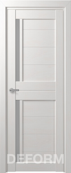 Межкомнатная дверь  DEFORM D D17 DEFORM ДО, массив + МДФ, экошпон на основе ПВХ, 800*2000, Цвет: Дуб шале снежный, мателюкс матовое