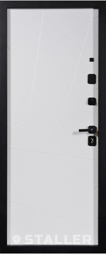 Входная дверь  Сталлер Лимана, 860*2050, 94 мм, внутри мдф влагостойкий 16мм, покрытие пвх, цвет ZB Белый