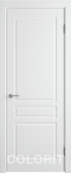 Межкомнатная дверь  COLORIT К2  ДГ, массив + МДФ, эмаль, 800*2000, Цвет: Белая эмаль, нет