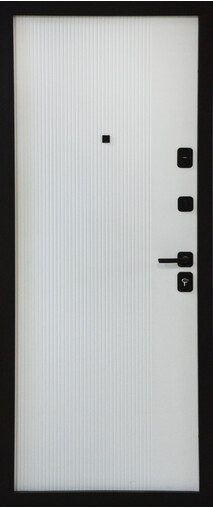 Входная дверь  Сталлер TR 6, 860*2050, 90 мм, внутри мдф 8мм, покрытие пвх, цвет ZB Белый