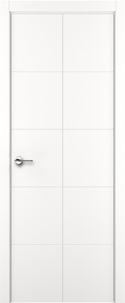 Межкомнатная дверь  ART Lite Quadratto ДГ, массив + МДФ, эмаль, 800*2000, Цвет: Белая эмаль, нет