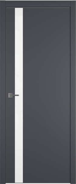 Межкомнатная дверь  Urban  1 SV, МДФ + ХДФ, экошпон (полипропилен), 800*2000, Цвет: Onyx, Lacobel белый лак