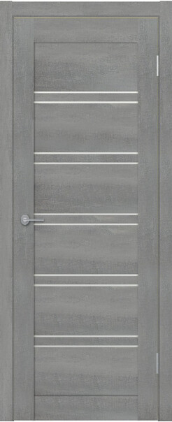 Межкомнатная дверь  TexStyle TS5 ДО, массив + МДФ, экошпон на основе ПВХ, 800*2000, Цвет: Лорэт грей, мателюкс матовое