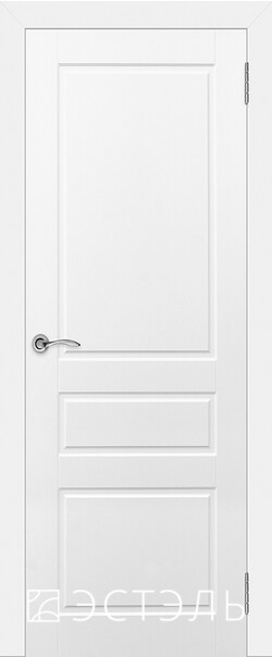Межкомнатная дверь  Эстель Честер ДГ, массив + МДФ, эмаль, 800*2000, Цвет: Белая эмаль, нет