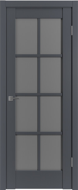 Межкомнатная дверь  Emalex ER1 ДО, массив + МДФ, экошпон (полипропилен), 800*2000, Цвет: Onyx, Dark cloud