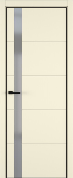 Межкомнатная дверь  ART Lite Groove ДО, массив + МДФ, эмаль, 800*2000, Цвет: Жемчужно-перламутровая эмаль, Matelac серый мат.