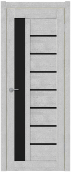 Межкомнатная дверь  TexStyle TS4 ДО, массив + МДФ, экошпон на основе ПВХ, 800*2000, Цвет: Лорэт натуральный, Lacobel черный лак