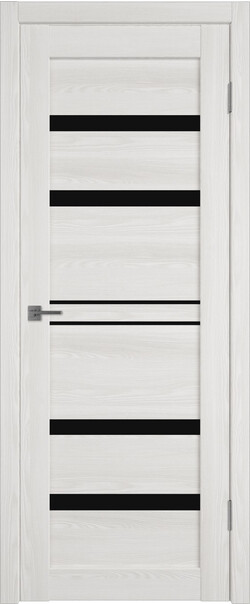 Межкомнатная дверь  Atum Pro  Х26 Black Gloss, массив + МДФ, экошпон+защитный лак, 800*2000, Цвет: Bianco Р, black gloss