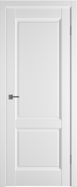 Межкомнатная дверь  Emalex Elegant 2 ДГ, массив + МДФ, экошпон (полипропилен), 800*2000, Цвет: Ice, нет