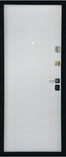 Входная дверь  Сталлер TR 5, 860*2050, 90 мм, внутри мдф 8мм, покрытие Экошпон, цвет Milky white