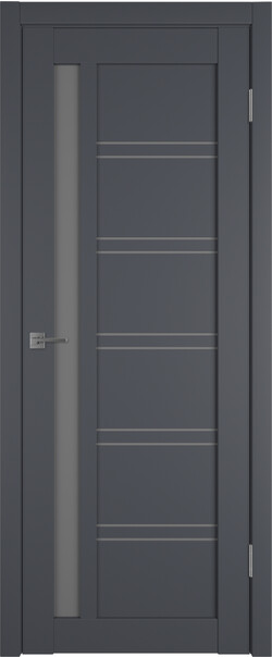 Межкомнатная дверь  Emalex E38 ДО, массив + МДФ, экошпон (полипропилен), 800*2000, Цвет: Onyx, Dark cloud