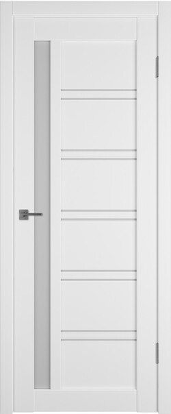 Межкомнатная дверь  Emalex E38 ДО, массив + МДФ, экошпон (полипропилен), 800*2000, Цвет: Ice, white cloud