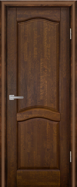 Межкомнатная дверь  Массив ольхи Лео м. ДГ, массив ольхи, лак, 800*2000, Цвет: Античный орех, нет